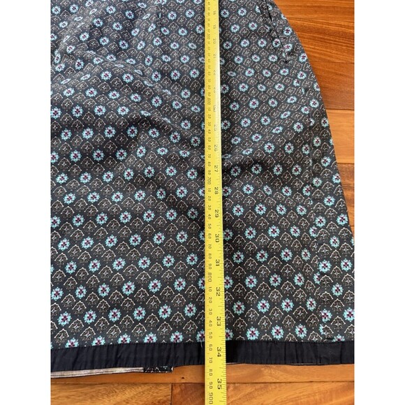 Eshakti Dress Custom Blue Floral Fit Flare Boat Neck Cotton Sundress Bohemian - Picture 10 of 10